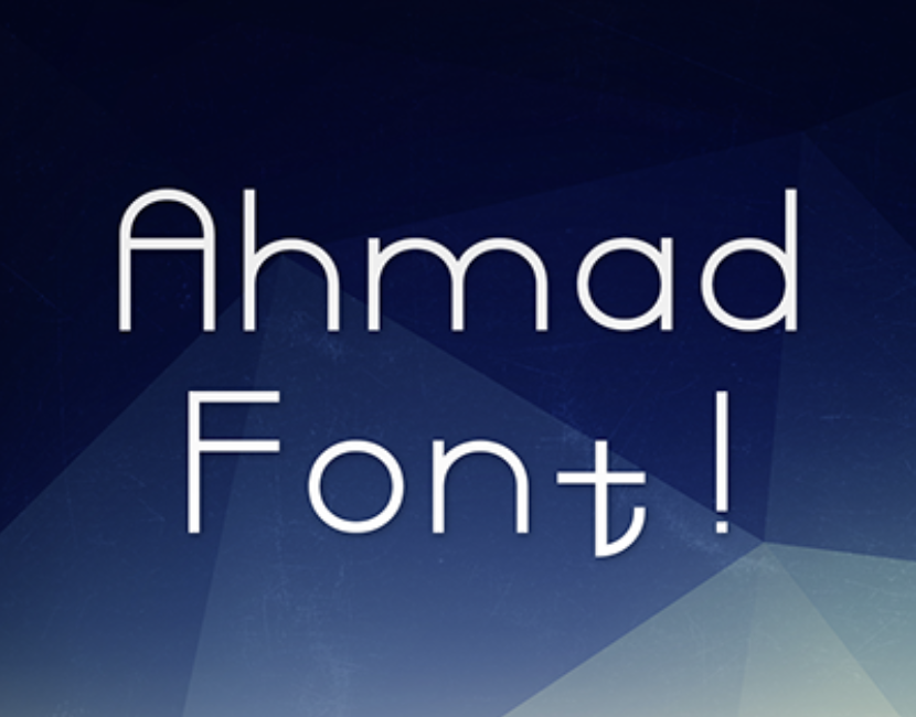 Ahmad Font – Free English Typeface thumbnail